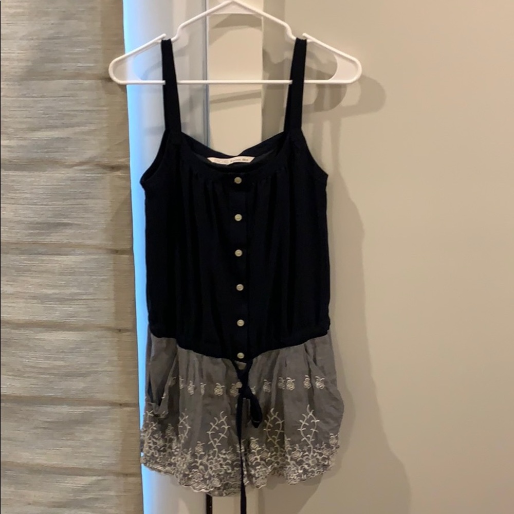 Navy and Gray Romper